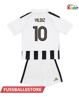 Günstige Juventus Kenan Yildiz #10 Heimtrikotsatz Kinder 2026-27 Kurzarm (+ Kurze Hosen)